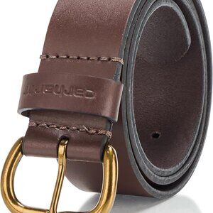 Women's Bridle Leather Debossed Keeper Belt X-Small Classic Rugged Durable
